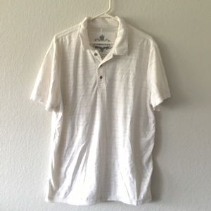 xl white summer polo